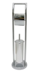 Stojak łazienkowy na papier ze szczotką do WC 139