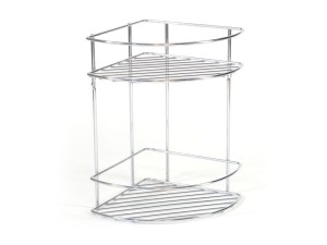 Półka druciana do łazienki na ścianę rogowa 045