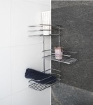 Półka druciana do łazienki na ścianę 044