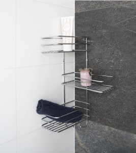 Półka druciana do łazienki na ścianę 044