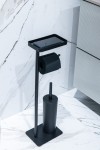 Stojak łazienkowy na papier, szczotka WC, stolik na telefon 1826