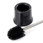 Uniwersalna czarna szczotka toaletowa do łazienki WC 1908