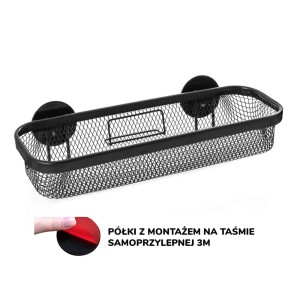 Półka rogowa druciana przyklejana taśmą 3M, samoprzylepna 1884