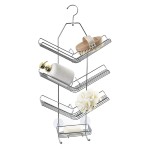 Półka druciana zawieszana bez wiercenia do łazienki 1933