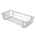 Półka druciana do łazienki na ścianę, kosz 1311