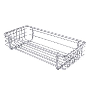 Półka druciana do łazienki na ścianę, kosz 1311