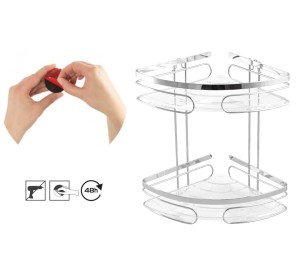 Półka druciana przyklejana taśmą 3M, samoprzylepna  1421