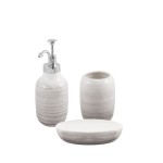 Perłowy komplet, zestaw do łazienki Jang