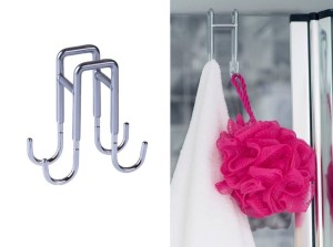 Wieszak na kabinę prysznicową bez wiercenia 1136